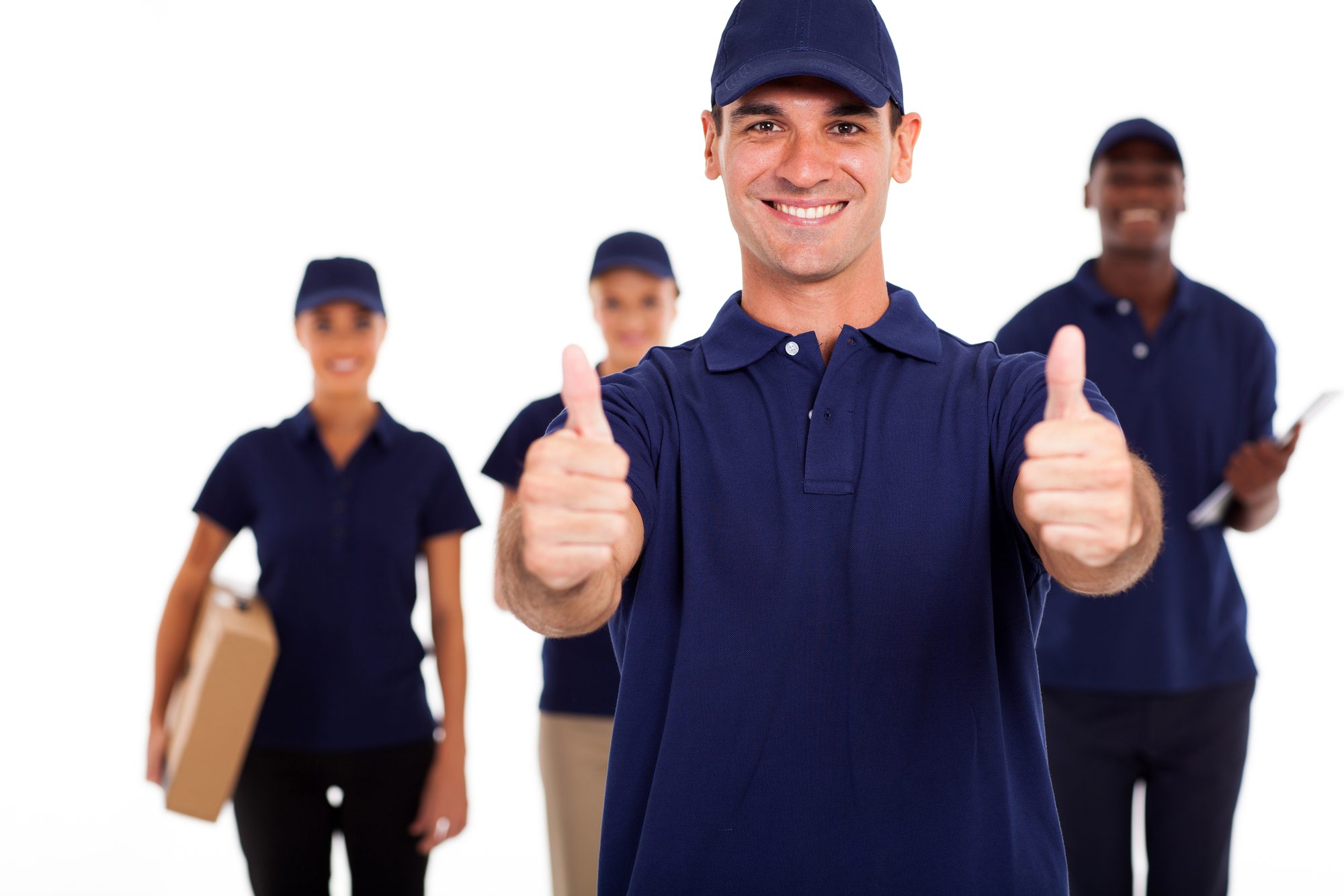 technician two thumbs up